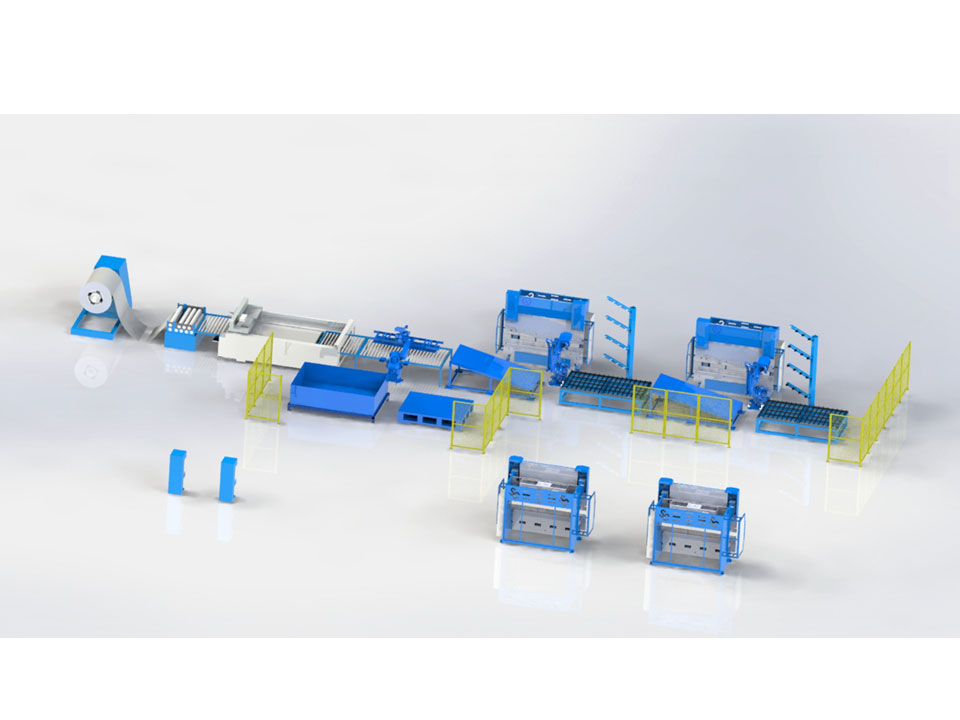 開卷校平激光切割折彎生產(chǎn)線